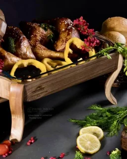 سوفله خوری چوبی سایز بزرگ اماهوم (چوب گردو) Souffle /L