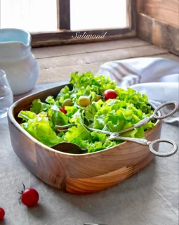 کاسه چوبی مدل فنیس قطر 30cm اماهوم (چوب گردو) Fenice-B30